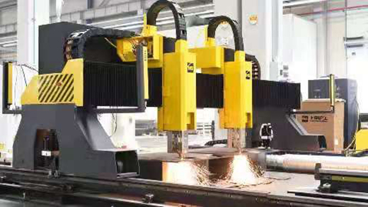 欧博abg官网双头龙门激光切割机